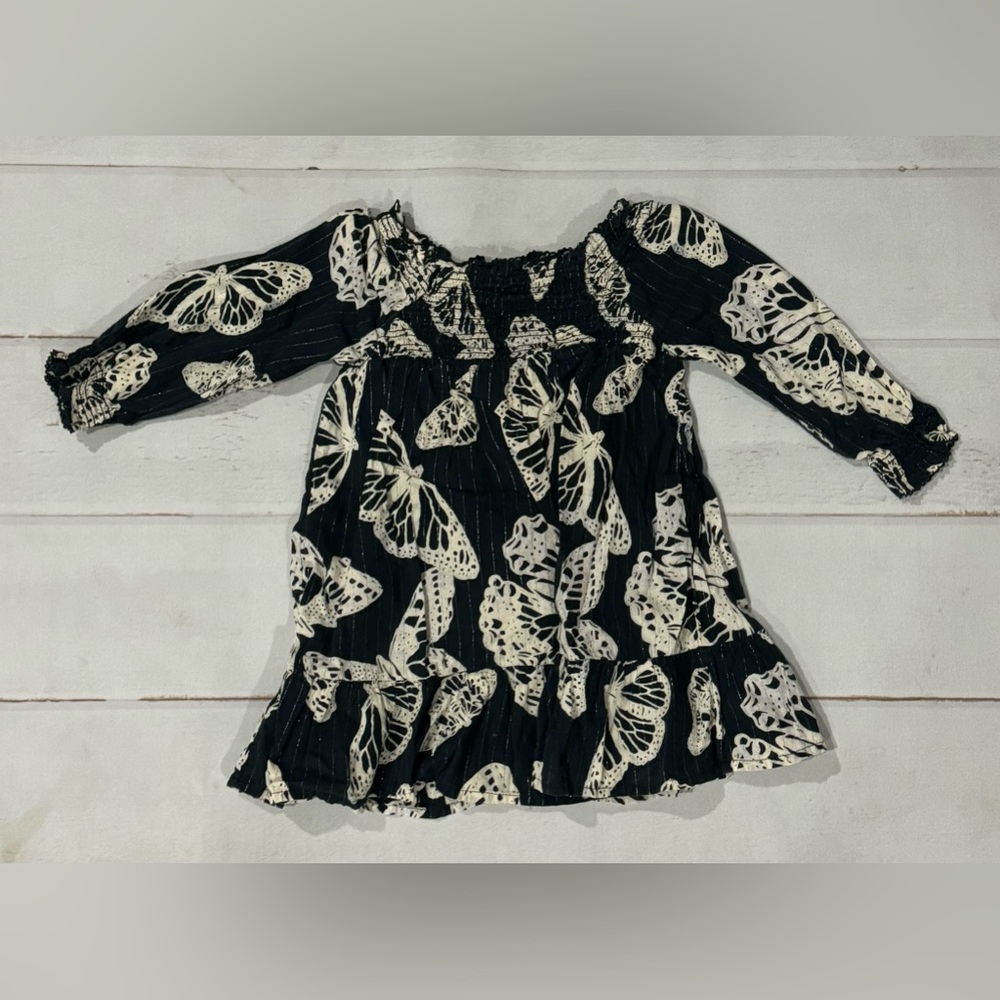 Baby gap navy blue butterfly dress size 18 to 24 months